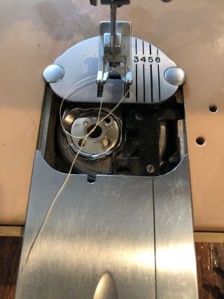 Vintage Singer 401A Sewing Machine w/ Pedal,  Case,  Attach - Serviced & 11