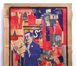 KURT SCHWITTERS - - A GREAT 1920s MIXED MEDIA COLLAGE,  MERZ DADA,  RARE 2