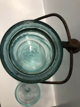 Rare Globe Mason Jar Fruit Jar with thousands of bubbles 10