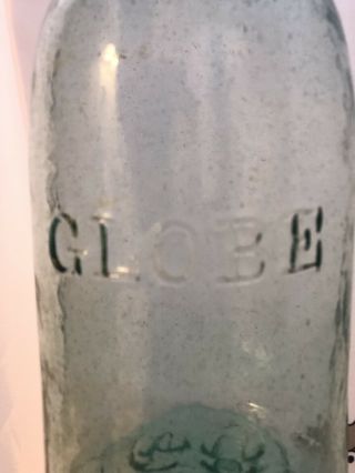 Rare Globe Mason Jar Fruit Jar with thousands of bubbles 3