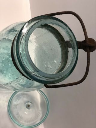 Rare Globe Mason Jar Fruit Jar with thousands of bubbles 9