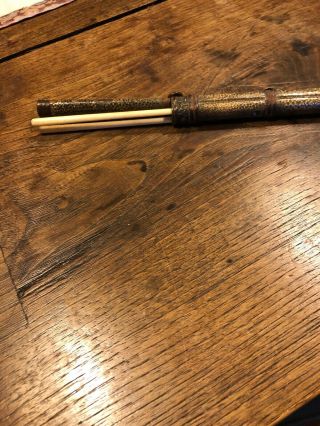 Antique Chinese Travelling Chopsticks In Shagreen Case 7