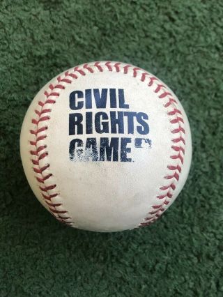 2012 Rawlings Civil Rights Game Baseball Mlb Authentic Rare Dodgers Braves