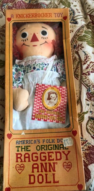 " The Raggedy Ann " Doll By Knickerboker | Vintage Plush.
