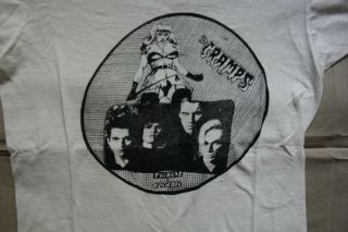 Vintage 1970s The Cramps T - Shirt Concert Promotion Shirt 3