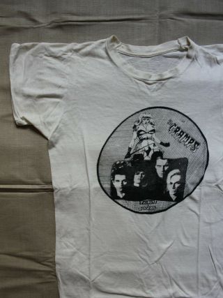 Vintage 1970s The Cramps T - Shirt Concert Promotion Shirt 4