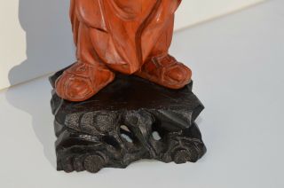 ANTIQUE/VINTAGE CHINESE HAND CARVED WOODEN DEITY FIGURAL SCULPTURE/STATUE 7