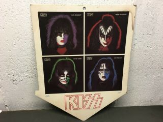 Vintage 1978 Kiss Solo Albums Double Sided Arrow Display Aucoin Management
