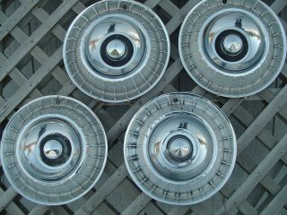 1963 63 Ford Thunderbird T Bird Hubcaps Wheel Covers Center Cap Vintage Classic