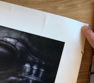 H.  R.  Giger signed limited edition print - huge and rare print: Biomechanoid 5