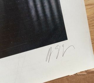 H.  R.  Giger signed limited edition print - huge and rare print: Biomechanoid 8