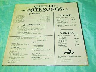Rare 1980 Private Modern Soul Boogie Funk LP: Street Life - Nite Songs - DC 101 2