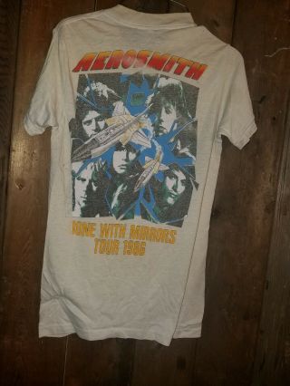 Aerosmith Aero Force One Done With Mirrors XL 1986 Tour Concert T Shirt Vintage 2