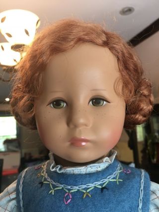 18.  5 " Kathe Kruse Blonde Hair Doll Xii 47 H Hampelchen Face Germany 1980