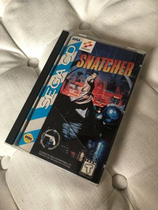 Snatcher (sega Cd,  1994) Cib Rare Konami Signed By James Rolfe Avgn