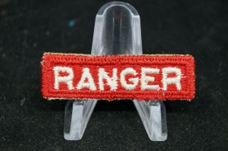 Ww2 Us Army Ranger Red Tab Ssi Insignia