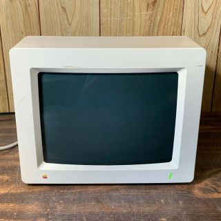 Vintage Applecolor Rgb Apple A2m6014 12 " Crt Monitor