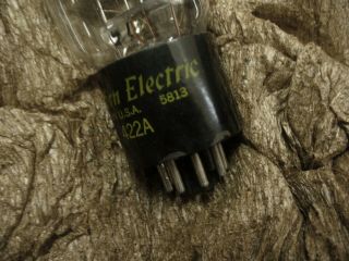WESTERN ELECTRIC 422A RECTIFIER TUBE,  VERY STRONG,  1958 VINTAGE 3