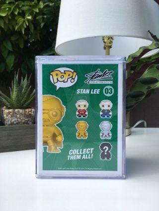 Autographed Gold Stan Lee Funko Pop Signed by Stan Lee RARE & EXPENSIVE 3