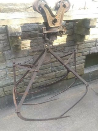 Vintage Antique Hay Fork Farm Barn Rare And Hard To Find Louden Balance Grapple