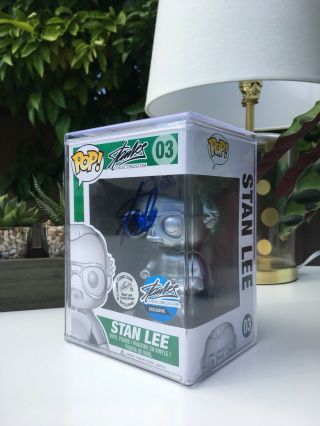 Autographed Silver Stan Lee Funko Pop Signed By Stan Lee Rare & Expensive