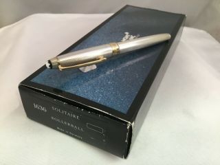 Montblanc Vintage Rare Sterling Silver Ag925 Barley Solitaire Rollerball 163s