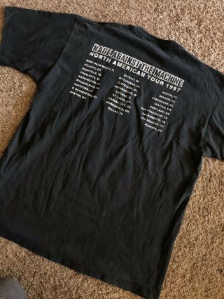VTG Rage Against the Machine 1997 Tour shirt XL og 90s soundgarden wu tang punk 2