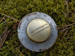 . Ww2 German Luftwaffe Bomb Fuze Transport Cap Relic From Kurland