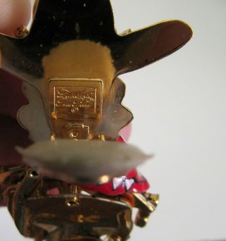 Vtg Lunch at the Ritz Romance Rodeo Cowboy Cowgirl Western Clip On Earrings 1994 8
