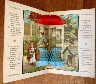 Little Red Riding Hood,  Honeycomb,  Antique Pop - Up Book,  Victorian 3