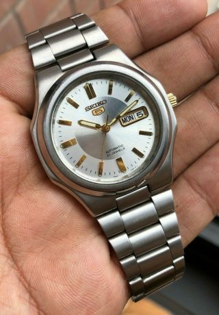 Seiko 5 Snkk43k1 Seikonaut Nautilus Ultra Rare Vintage Freshly Serviced