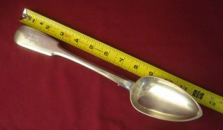Antique Large St.  Petersburg Russia 84 Silver Spoon 12 1/4 " Weighs 194 Grams