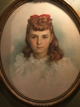 Rare Signed Portrait Painting 1943 Elizabeth Shoumatoff FDR Unfinished 2