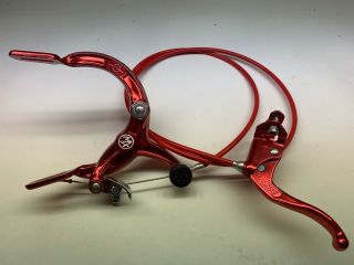 Vintage Nos Dia - Compe Bmx Brake Mx - 1000 Stamped 1984 Red - 26 Bmx Cruiser