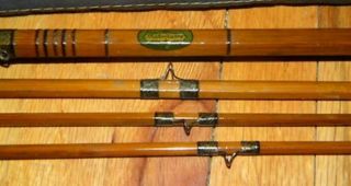 Antiqye Vintage Shakespeare Wonderod Bambo Fly Fishing Rod With Extra Tip