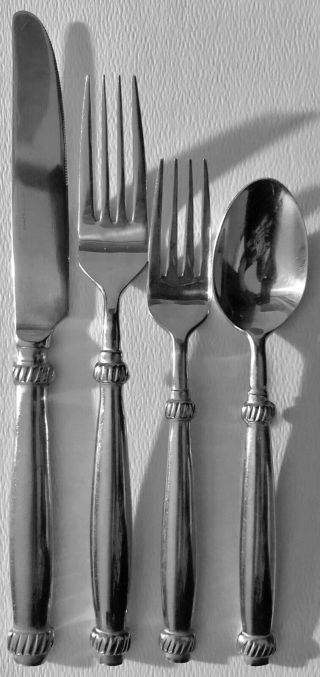 Vintage Hampton Silversmith Tahlia Mirror Stainless Knife Salad Fork Teaspoon 36