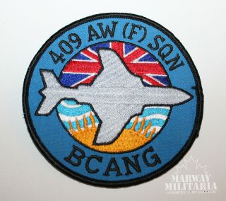 Caf Rcaf Airforce 409 Aw (f) Sqn Bcang Jacket Crest / Patch (17876)