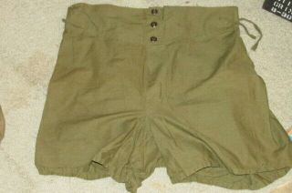 Wwii Us Army 1944 Gi Field Gear Underwear Od Green Sz 34 Dated 1944