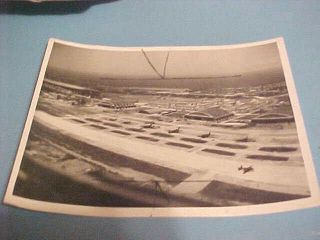 Ca 1943 Wwii Air Base Aerial Photograph Air Transport Command Official Owi Photo