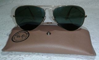 Vintage Bausch & Lomb Ray Ban Aviator Sunglasses 58 14