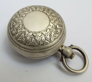 Decorative English Antique 1900 Solid Sterling Silver Sovereign Case