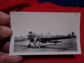 Old Ww2 Military Photo Snapshot Aircraft A - 75