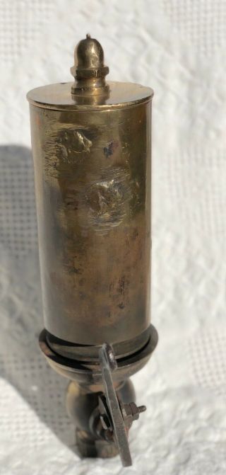 Antique Brass Steam Engine Whistle by American Steam Gauge 14 