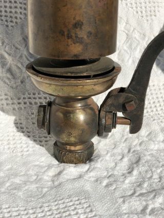 Antique Brass Steam Engine Whistle by American Steam Gauge 14 