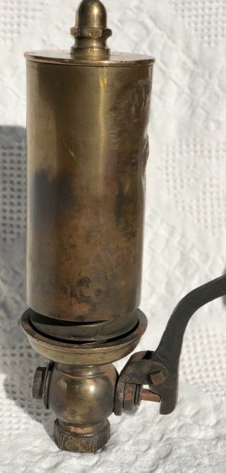 Antique Brass Steam Engine Whistle by American Steam Gauge 14 