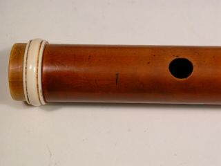 Antique 1 Key Boxwood Flute by E.  Baack & Potter 6