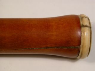 Antique 1 Key Boxwood Flute by E.  Baack & Potter 8