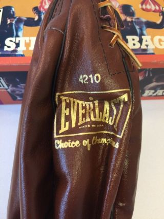 Vintage Everlast Stricking Bag Model 4210 & Swivel Model 4440 1960 ' s 11