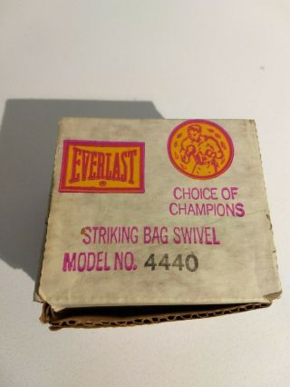 Vintage Everlast Stricking Bag Model 4210 & Swivel Model 4440 1960 ' s 3