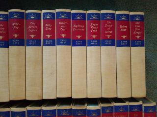 63 Vol Set of ZANE GREY Novels Vintage Western Series WALTER J BLACK edition 4